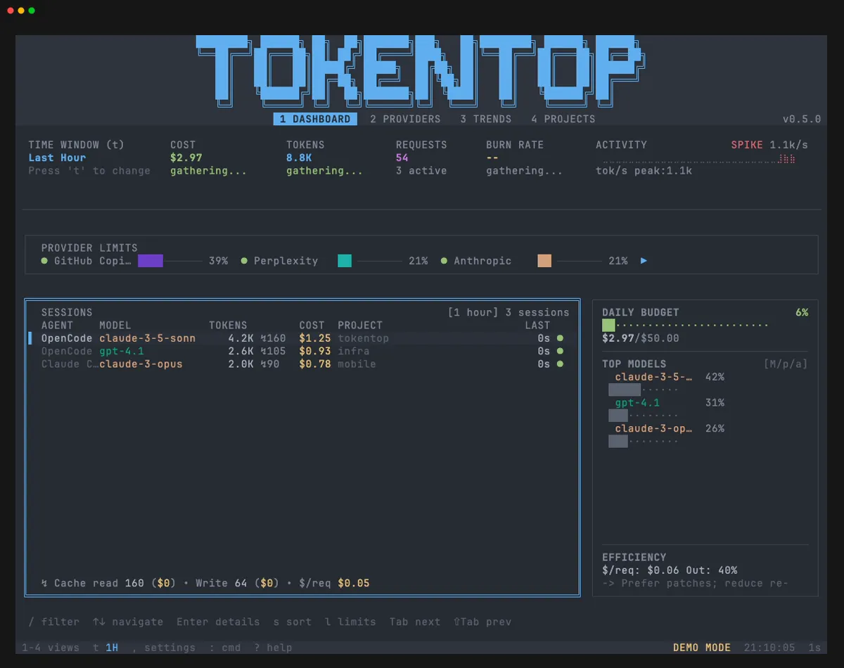 One Dark theme preview