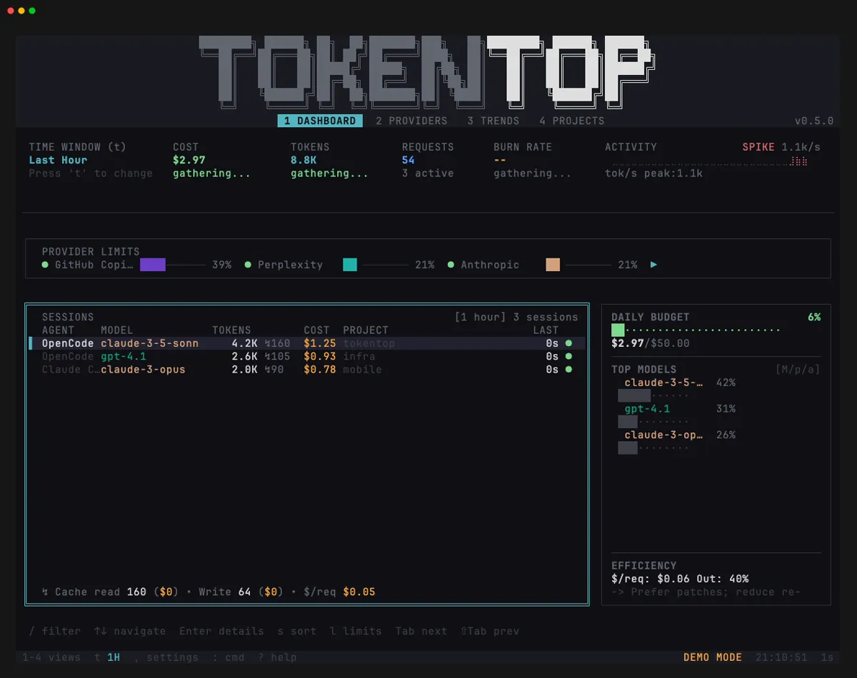 OpenCode theme preview