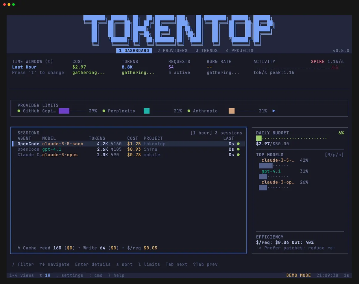 Tokyo Night theme preview